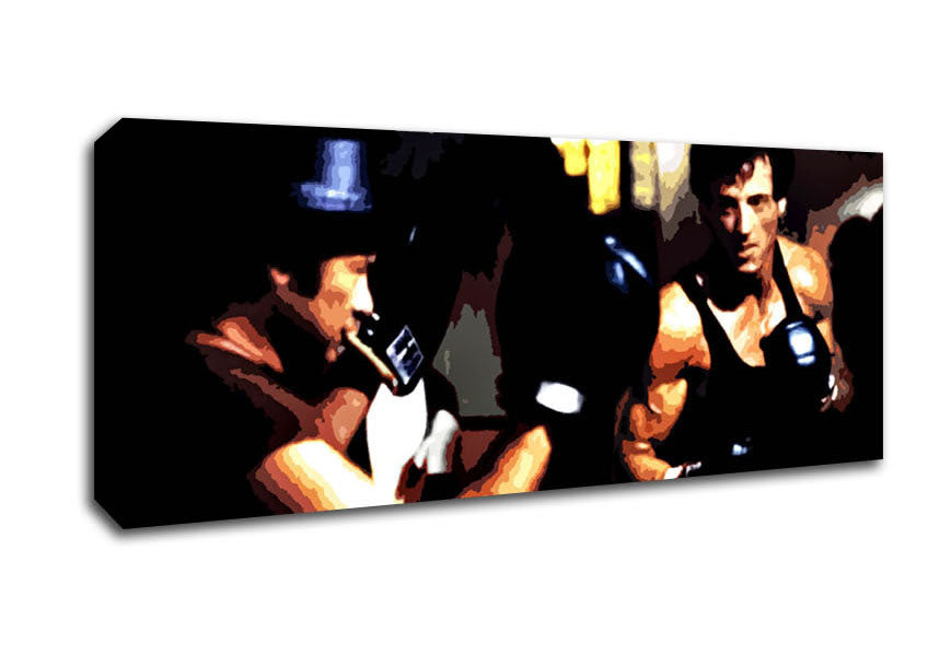 Picture of Rocky Training Panoramic Canvas Wall Art