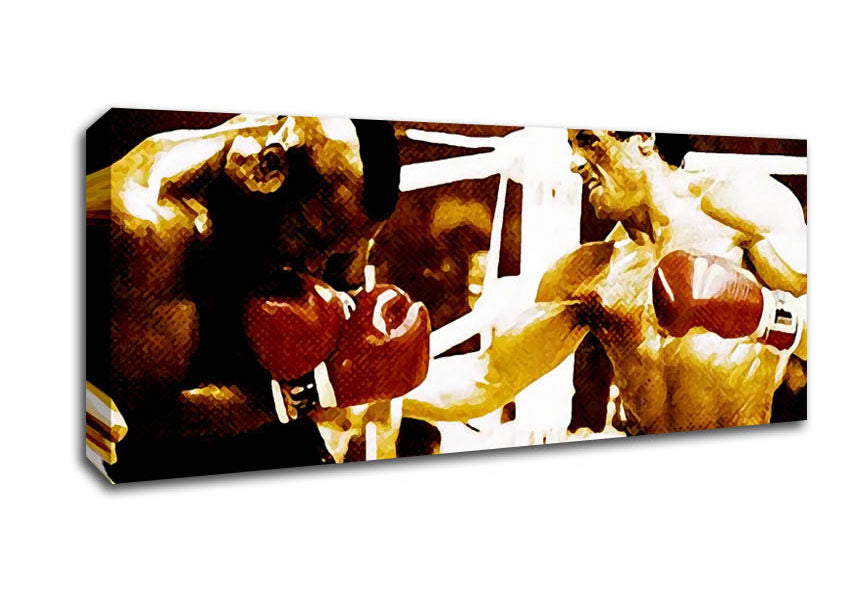 Picture of Rocky 3 In The Ring With Mr T Panoramic Canvas Wall Art