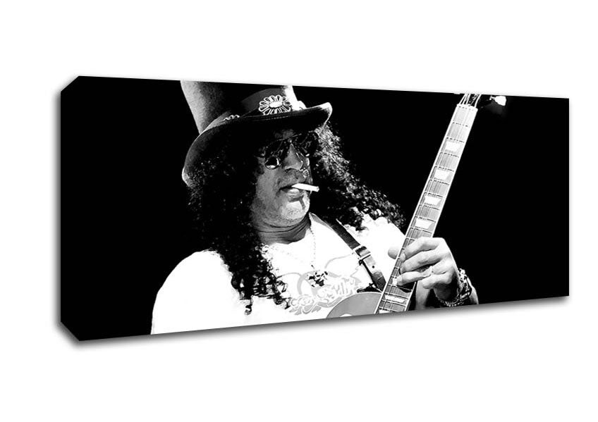 Picture of Slash On Guitar Panoramic Canvas Wall Art