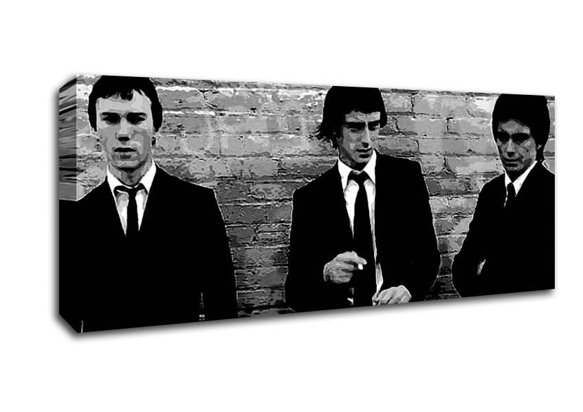 Picture of The Jam Retro B n W Panoramic Canvas Wall Art