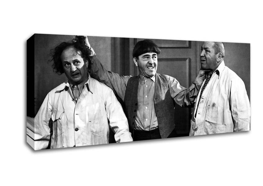Picture of The Three Stooges Ear Twist Panoramic Canvas Wall Art