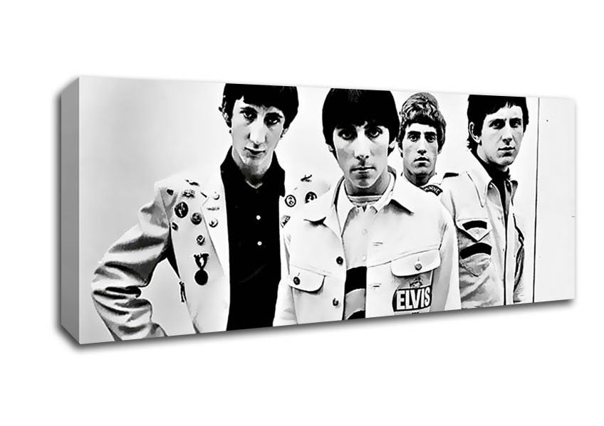 Picture of The Who Retro 1960s Panoramic Canvas Wall Art