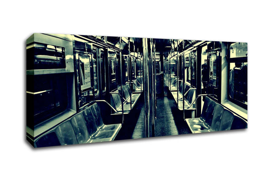 Picture of New York City Train Panoramic Canvas Wall Art