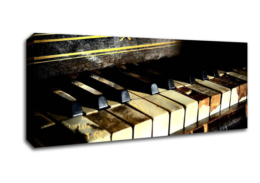 Picture of Old Piano 2 Panoramic Canvas Wall Art