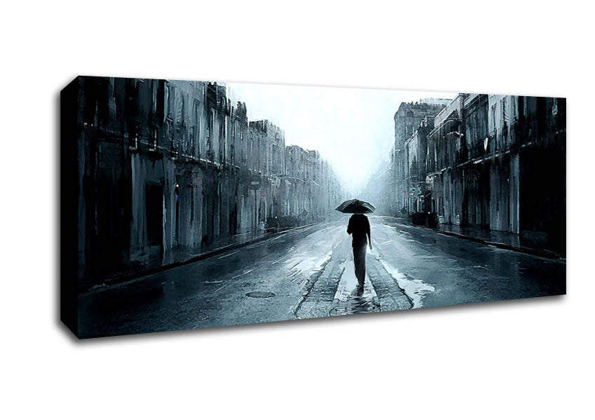 Picture of Cold Autumn Day Panoramic Canvas Wall Art