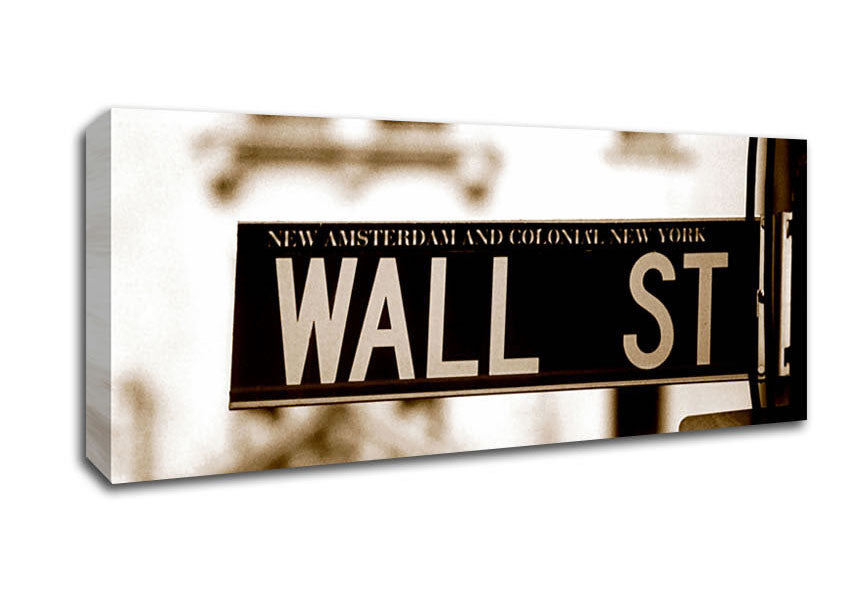 Picture of New York City Wall Street Panoramic Canvas Wall Art
