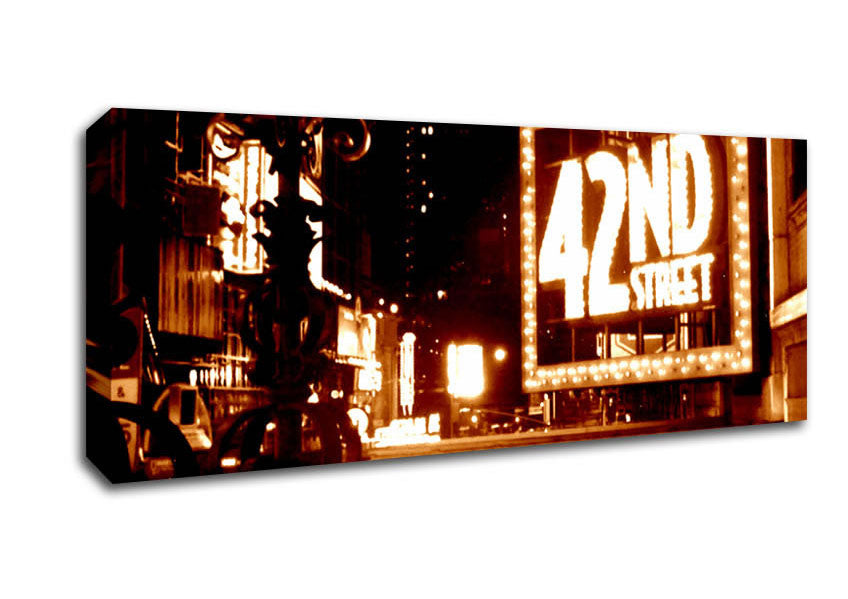Picture of New York City 42Nd Street Panoramic Canvas Wall Art