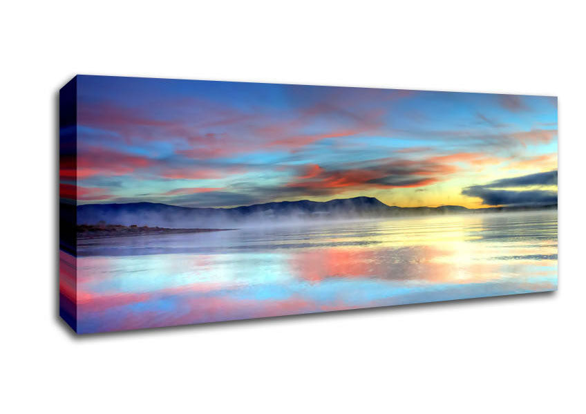 Picture of Strawberry Sunrise Panoramic Canvas Wall Art