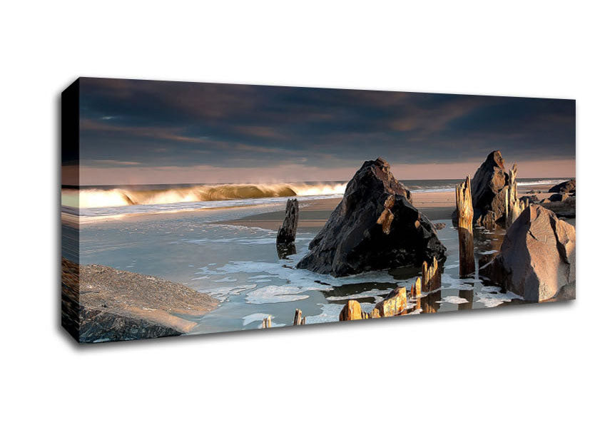 Picture of Monmouth Beach New Jersey United States Panoramic Canvas Wall Art