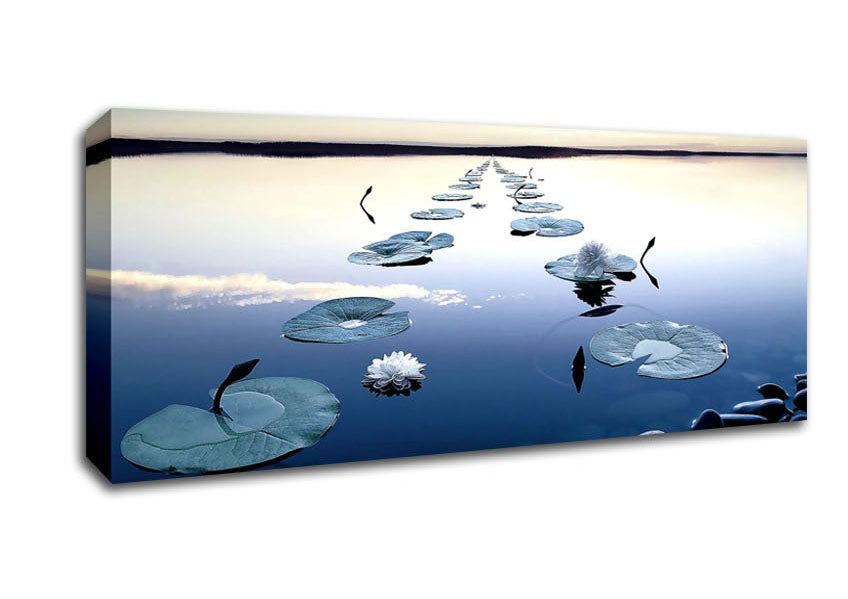 Picture of Lilies Panoramic Canvas Wall Art