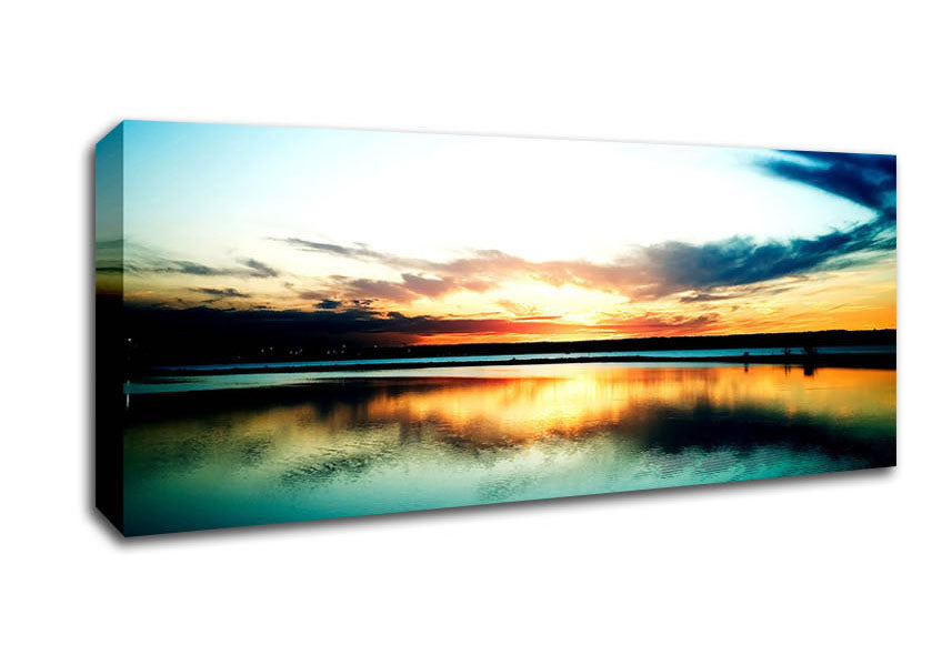 Picture of Sky Reflection Panoramic Canvas Wall Art