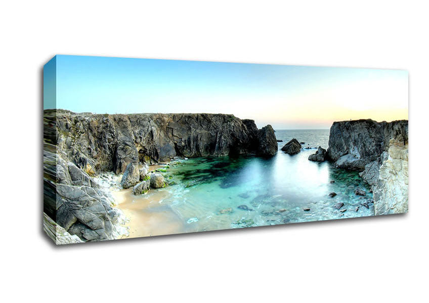 Picture of Wild Coast Peninsula Panoramic Canvas Wall Art