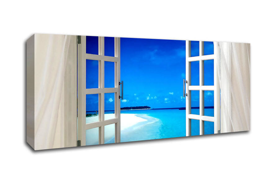Picture of Tropical Breeze Panoramic Canvas Wall Art