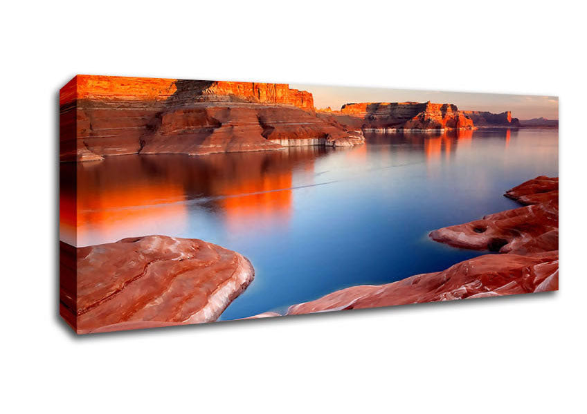 Picture of Padre Bay Lake Powell Utah Panoramic Canvas Wall Art