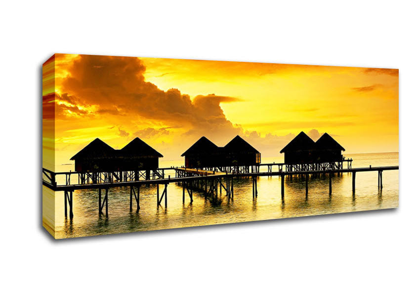 Picture of The Retreat For Lovers Panoramic Canvas Wall Art