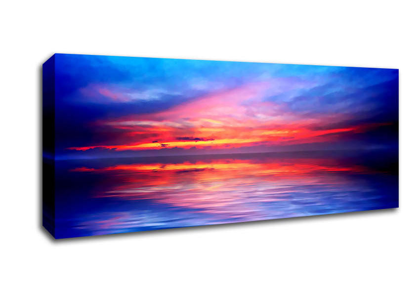 Picture of The Oceans Mirror Sky Panoramic Canvas Wall Art
