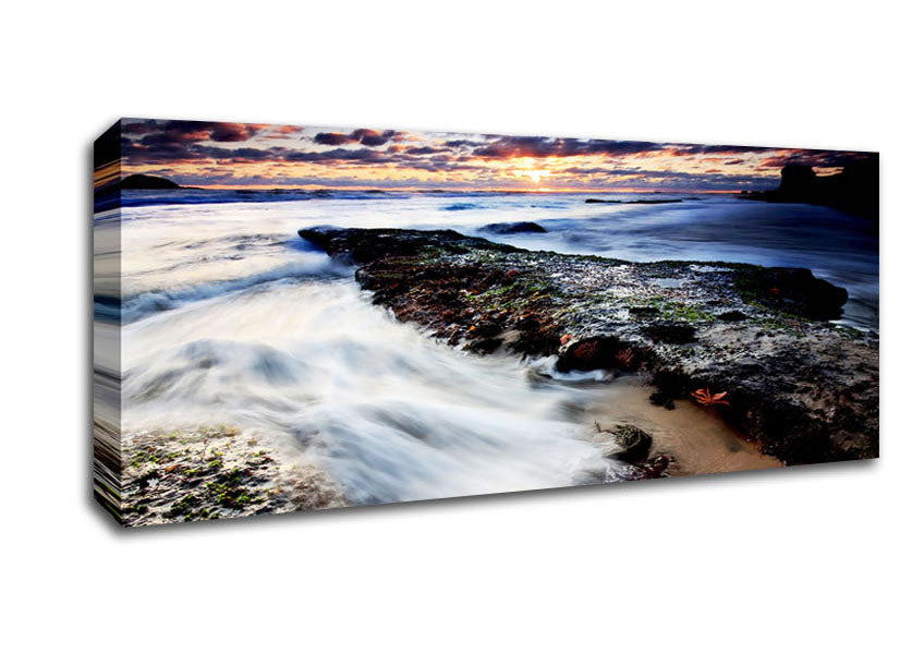 Picture of The Path Of The Ocean Swell Panoramic Canvas Wall Art