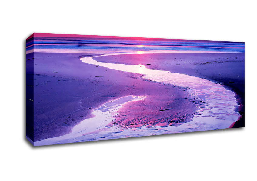 Picture of Shoreline Path Panoramic Canvas Wall Art