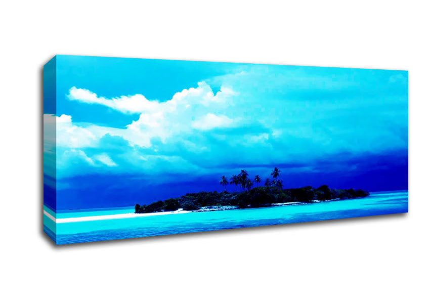 Picture of Just Turquoise Panoramic Canvas Wall Art