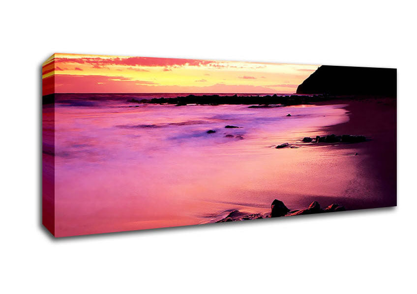 Picture of The Rainbow Ocean Panoramic Canvas Wall Art