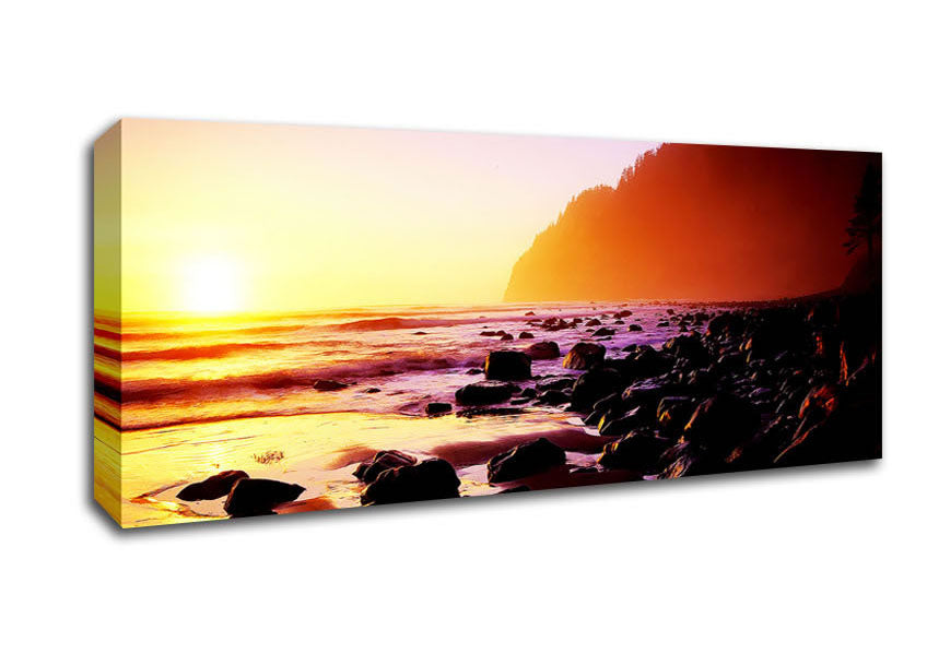 Picture of The Throth Of The Ocean Panoramic Canvas Wall Art