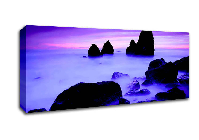 Picture of Lilac Ocean Mist Panoramic Canvas Wall Art