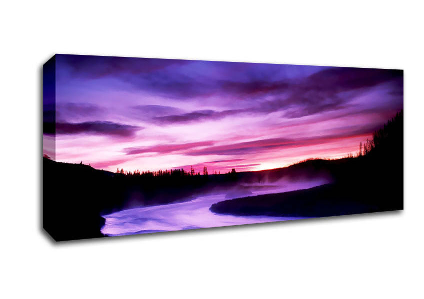 Picture of Mystical River Panoramic Canvas Wall Art