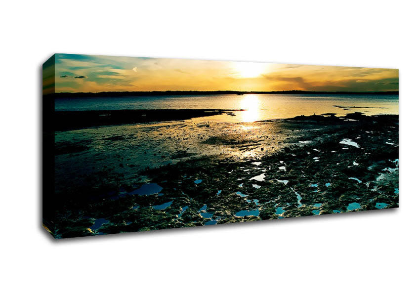 Picture of Where The Ocean Stops Panoramic Canvas Wall Art