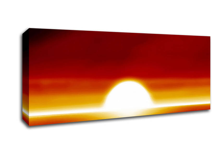 Picture of Surreal Orange Sunset Panoramic Canvas Wall Art