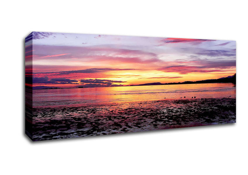 Picture of Sunrise Ocean Skies Panoramic Canvas Wall Art