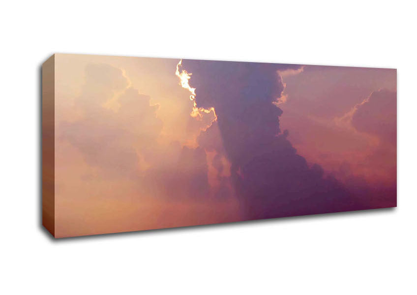 Picture of Mist Of The Ocean Cloud Panoramic Canvas Wall Art