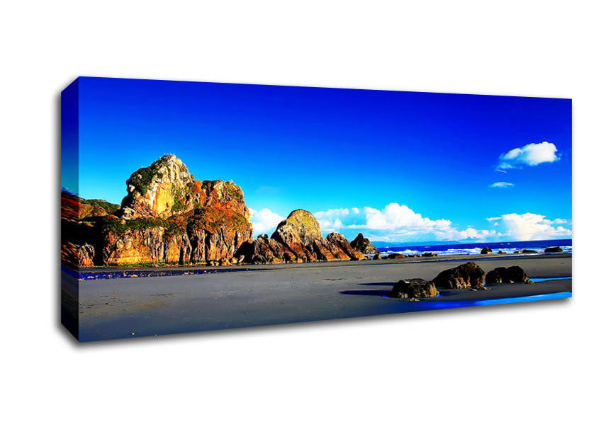 Picture of Where The Ocean Flows Panoramic Canvas Wall Art