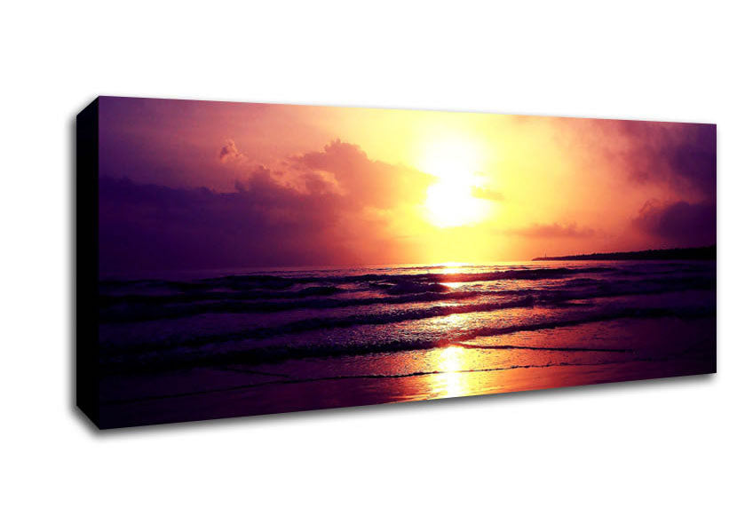 Picture of Midnight Sun Panoramic Canvas Wall Art
