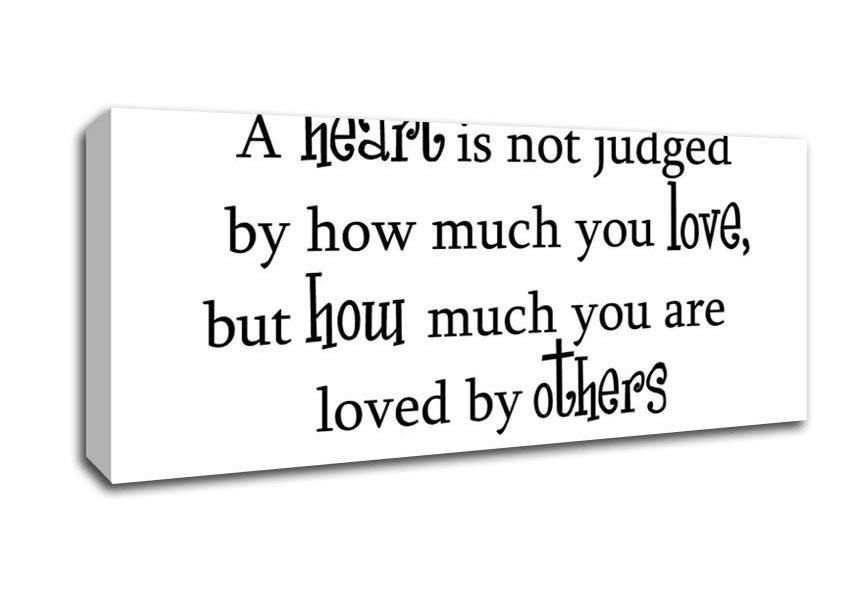 Picture of Movie Quote Wizard Of Oz A Heart Is Not Judged Panoramic Canvas Wall Art