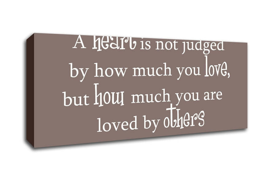 Picture of Movie Quote Wizard Of Oz A Heart Is Not Judged Beige Panoramic Canvas Wall Art