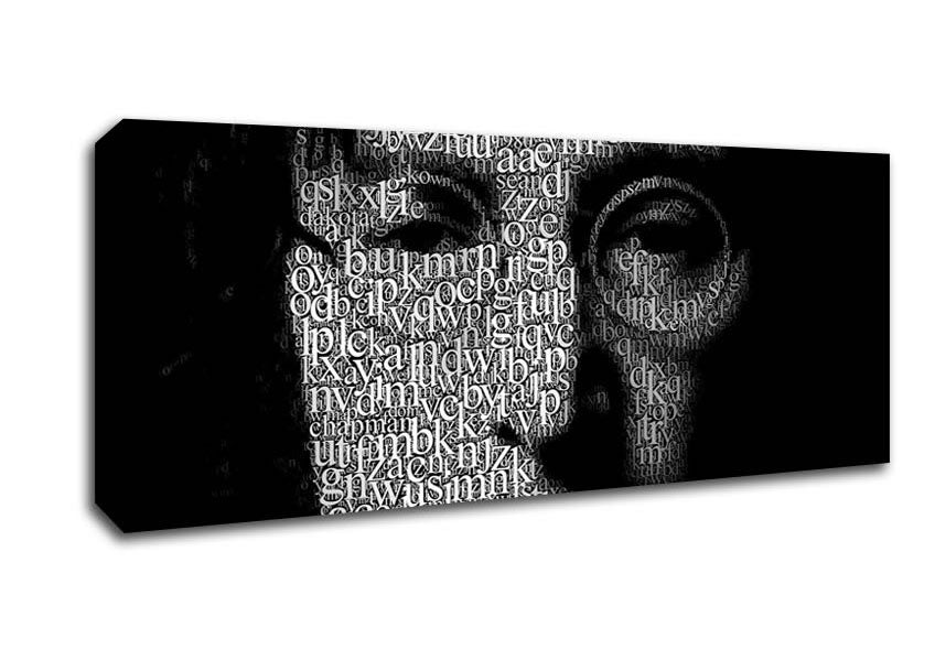 Picture of Music Quote John Lennon Words Panoramic Canvas Wall Art