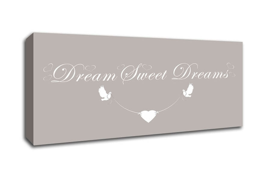 Picture of Dream Sweet Dreams Beige Panoramic Canvas Wall Art