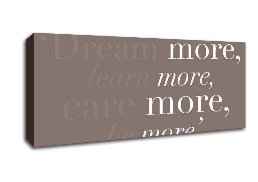 Picture of Dolly Parton Dream More Be More Beige Panoramic Canvas Wall Art