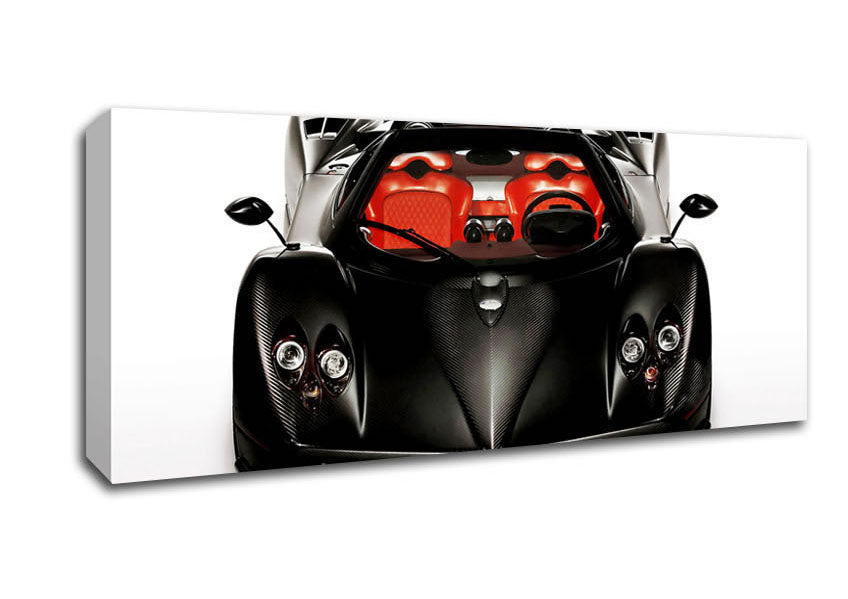 Picture of Zonda Jet Black Panoramic Canvas Wall Art
