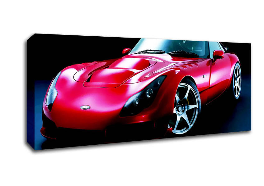Picture of Tvr Red Front View Panoramic Canvas Wall Art