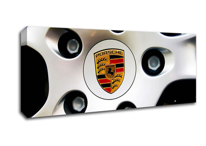 Picture of Porsche Wheel Panoramic Canvas Wall Art