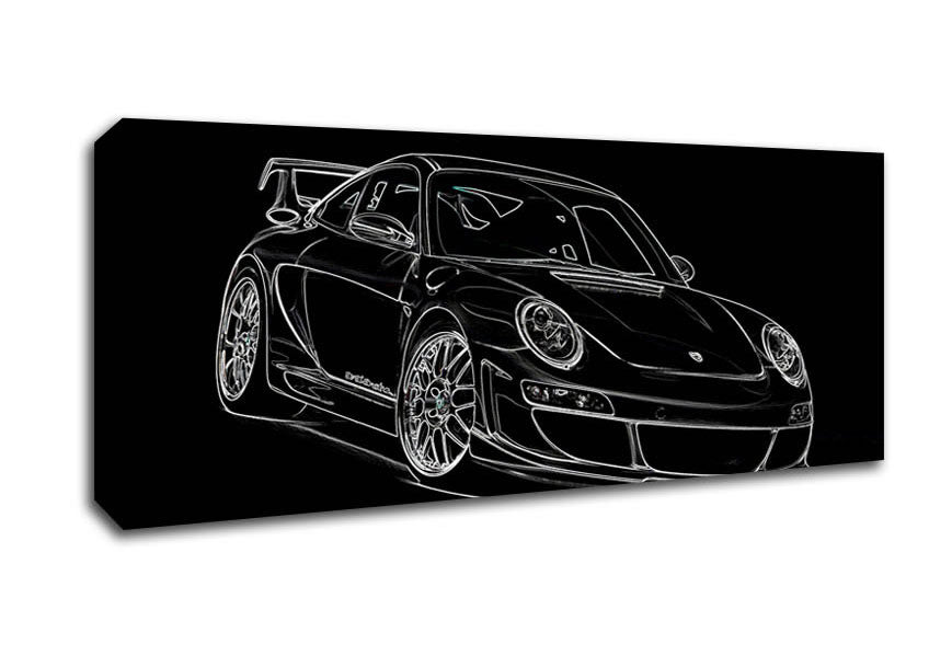 Picture of Porsche Gt3 Panoramic Canvas Wall Art