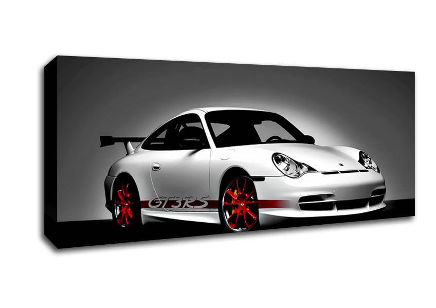 Picture of Porsche Gt3 Rs Turbo White Red Panoramic Canvas Wall Art