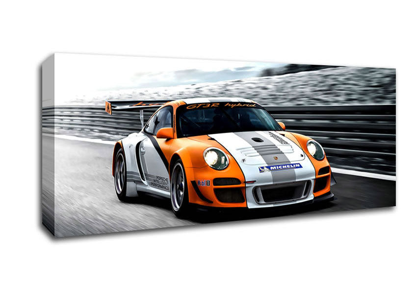 Picture of Porsche Gt3 R Hybrid Panoramic Canvas Wall Art