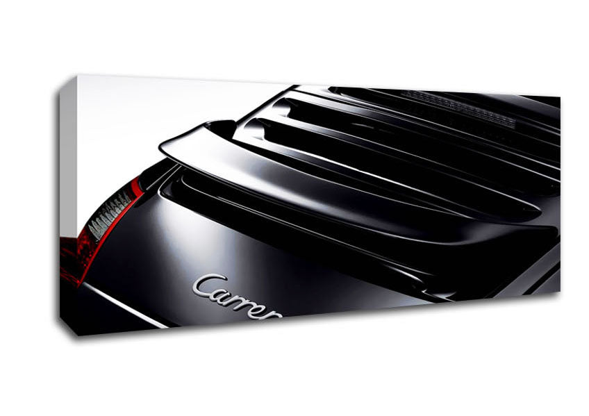 Picture of Porsche 911 Rear Black Panoramic Canvas Wall Art