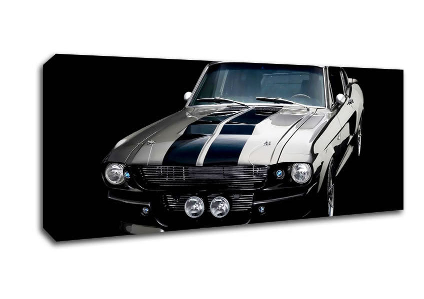 Picture of Mustang Stripes Panoramic Canvas Wall Art