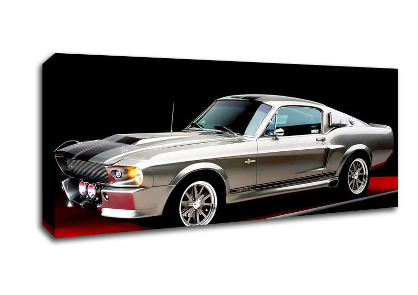 Picture of Mustang Shelby Side Profile Panoramic Canvas Wall Art