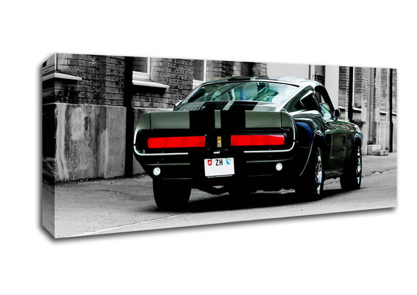 Picture of Mustang Shelby Rear Panoramic Canvas Wall Art
