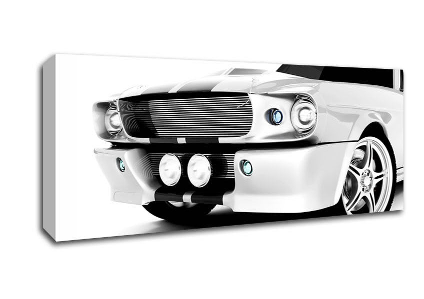 Picture of Mustang Grill Panoramic Canvas Wall Art