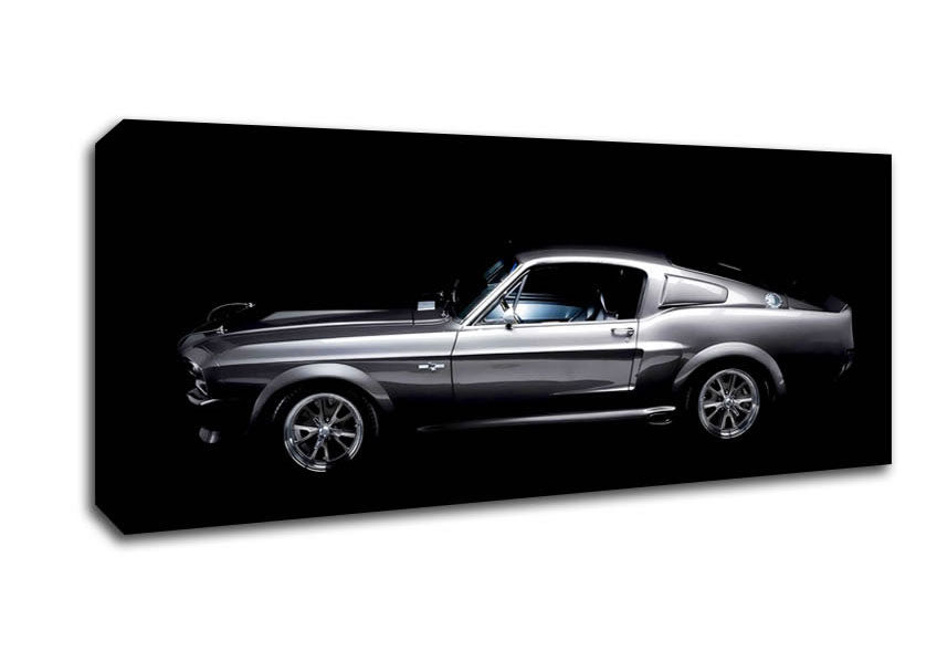 Picture of Mustang Fastback Side Profile Panoramic Canvas Wall Art